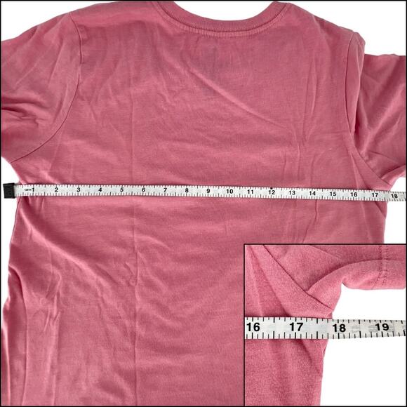 PositiviTees Be Kind T-Shirt Top S (4-6) Dusky Rose Pink Crew Neck Short Sleeve - Picture 8 of 11